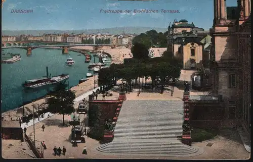 Dresden Freitreppe der Brühl`schen Terrasse