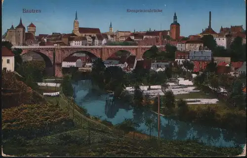 Bautzen Kronprinzenbrücke (jahr 1914)