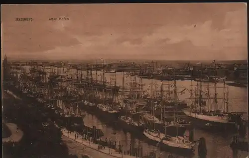 Hamburg Alter Hafen (jahr 1918)