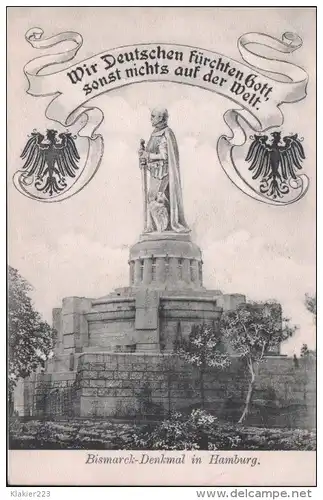 Bismarck-Denkmal in Hamburg. 