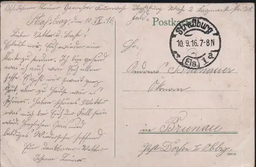 Straßburg I. Els. Klein Frankreich (jahr 1916)