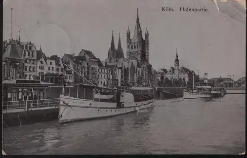 Köln Hafenpartie (jahr 1909)