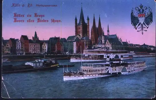 Köln a. Rh. Rheinpanorama