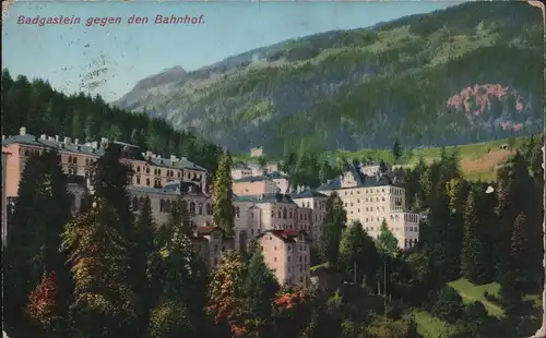 Badgastein gegen den Bahnhof (1913 jahr)