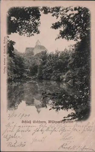 Schloss Eichhorn, Wildpark–Partie