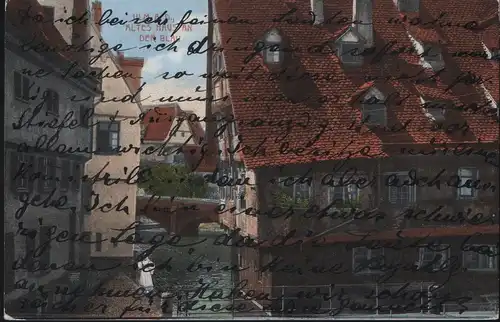 Ulm a. D. Altes Haus an Der Blau (1914)
