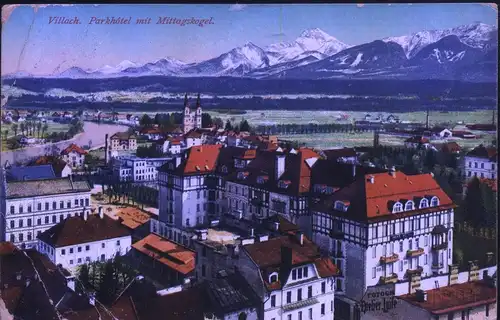 Villach. Parkhotel mit Mittagskogel