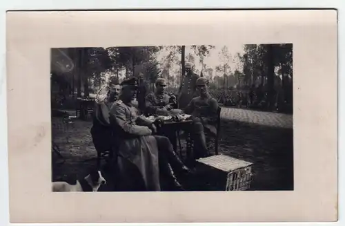 Soldaten Gruppe 01 / Original Fotokarte / Weltkrieg 1