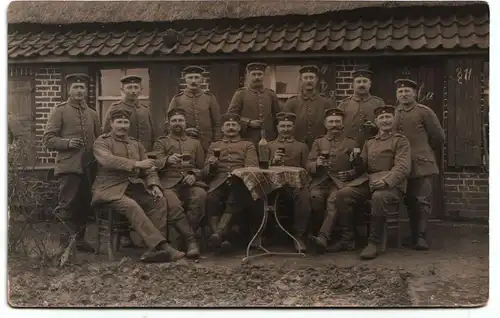 Soldaten Gruppe 02 / Original Fotokarte / Weltkrieg 1 ?
