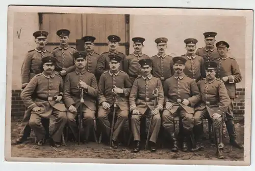 Soldaten Gruppe 08 / Original Fotokarte / Weltkrieg 1 ?