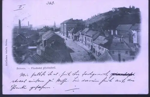 Beroun. - Plenzske predmesti / Jahr: 1898