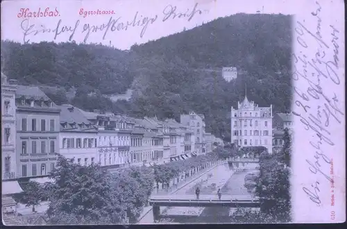 Deutschland - Karlsbad Egerstrasse - jahr 1900-1908