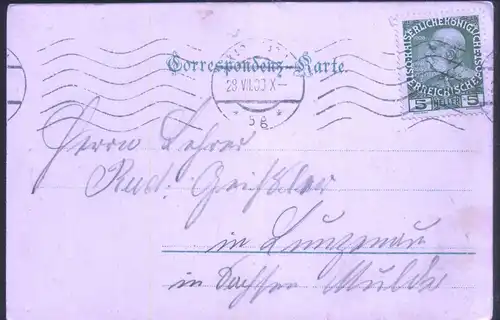 Deutschland - Karlsbad Egerstrasse - jahr 1900-1908