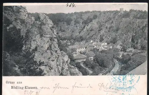 Gruss aus Mödling Klausen 1898