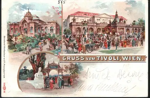 Gruss vom Tivoli , Wien . / Jahr: 1898 – 1900