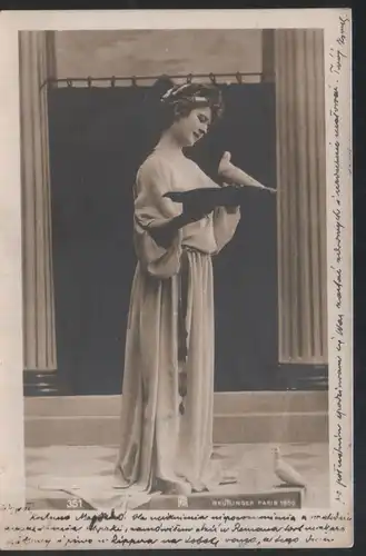 Original Photopostcard:   Reutlinger Paris 1900   / woman 01