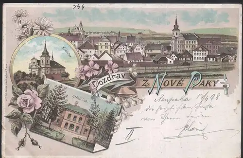 Pozdrav z Nove Paky / XIX century postcard