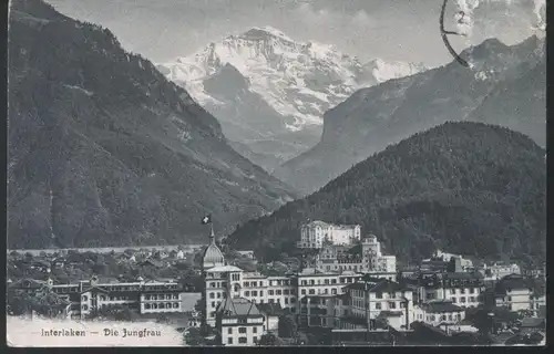 Schweiz - Interlaken - Die Jungfrau - jahr 1911