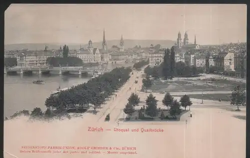Suisse - Zürich - Utoqual und Quaibrücke