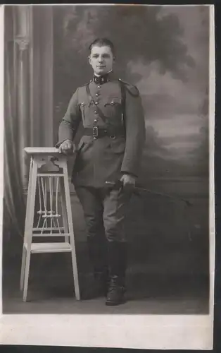 Unidentified soldier with uniform