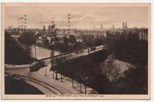 Blick auf München vom Maximilianeum aus