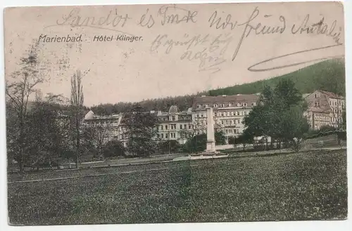 Marienbad. Hotel Klinger.