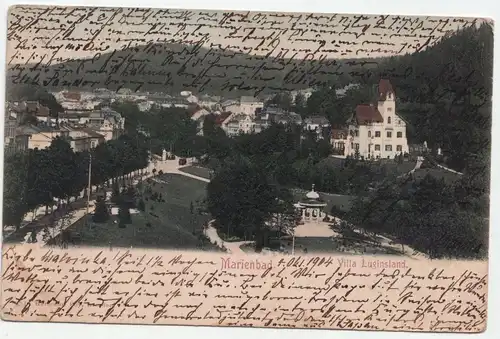 Marienbad. Villa Luginsland. / jahr: 1905