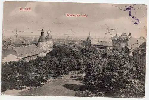 Plzen. Smetanovy sady / jahr 1911