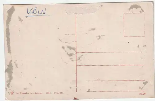 Cöln a. Rh. Frankenwerft // Jahr 1908