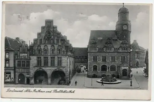 Dortmund. Altes Rathaus und Stadtbibliothek