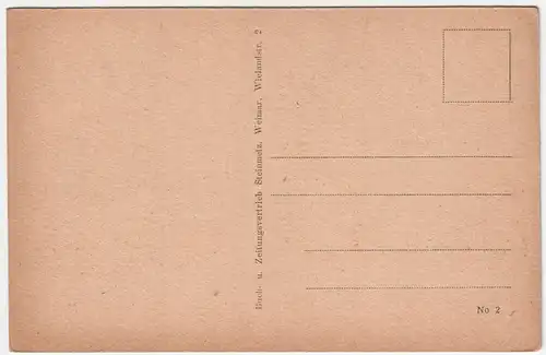 Weimar - Schillerhaus mit Gänsebrunnen