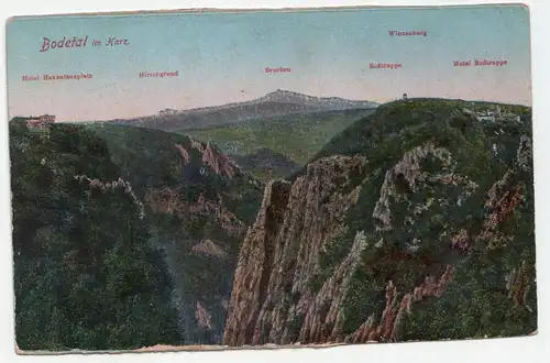 Bodetal im Harz. Winzeuburg. - Winzenburg