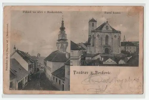 Pozdrav z Boskovic // jahr 1898