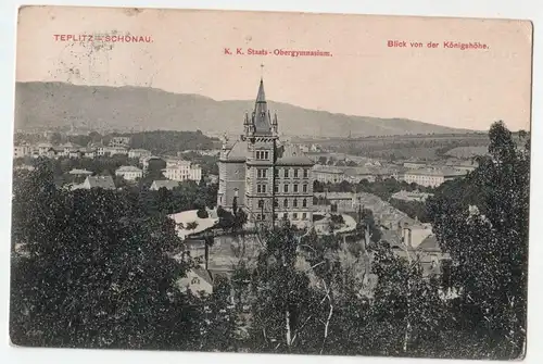 Teplitz Schönau. Blick von der Königshöhe // 1907