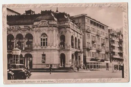 Karlsbad. Stadttheater mit Regina-Palais