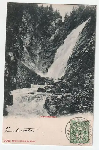 Obwalden. Schweiz. Tätschbachfall