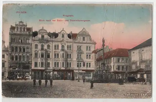 Plzen, Pilsen. Ringplatz // jahr 1911