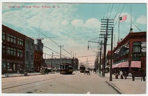 Broadway looking West, Buffalo, N. Y.