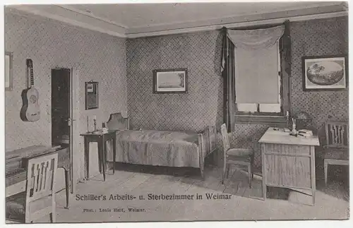 Schiller s Arbeits - u. Sterbezimmer in Weimar