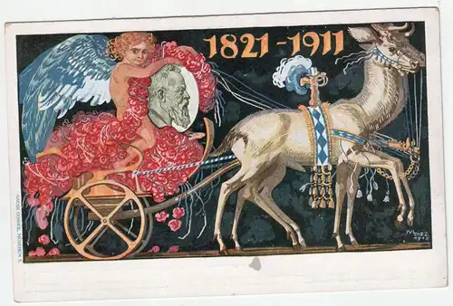 Deutschland - Königreich Bayern Postkarte 1821-1911, Cherubin