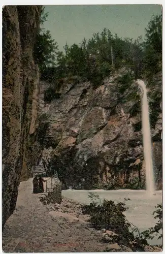 Meiringen. Aareschlucht. Postkarte.