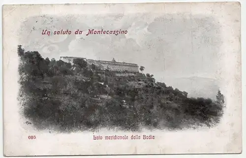 Un saluto da Montecassino - 1910