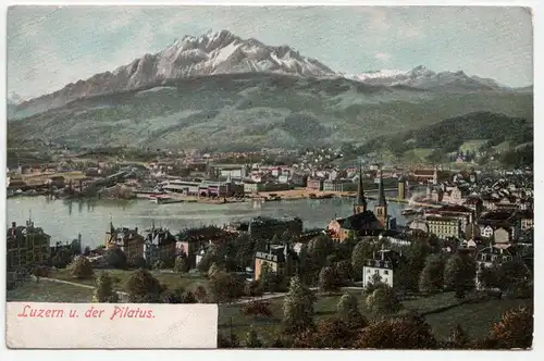 Luzern u. der Pilatus // jahr 1905
