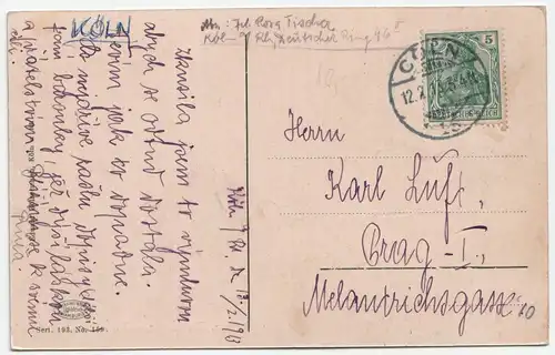 Köln a. Rh. Rheinpartie am Leystapel