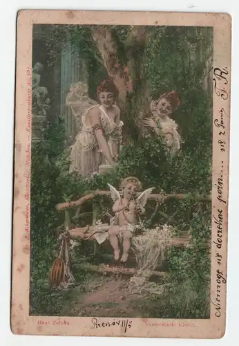 Hans Zatzka Verlockende Klänge // Postkarte