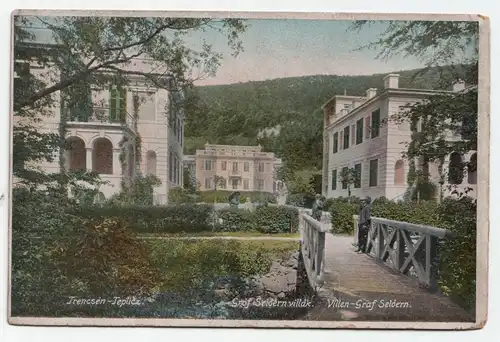 Trencsen Teplicz. Grof Seldern villak. Villen -Graf Seldern.