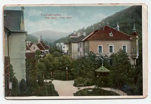 Trencsenteplicz Villa-reszlet - Villen -Partie