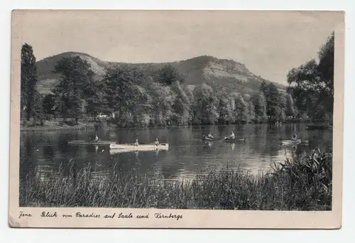 Jena Blick vom Paradies auf Saale und Kernberge // Feldpost