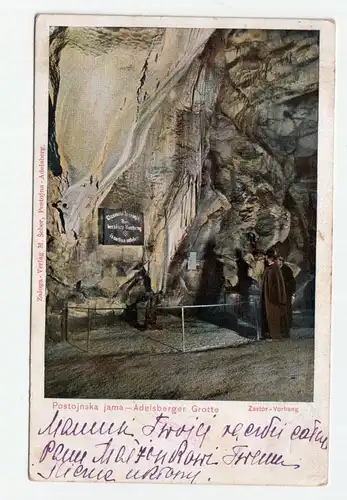 Postojnska jama-Adelsberger Grotte Zastor-Vorhang