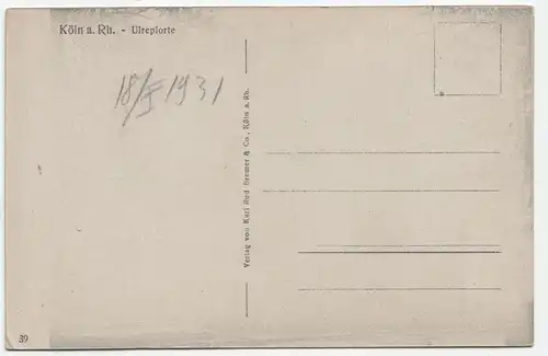 Köln a. Rh. Ulrepforte